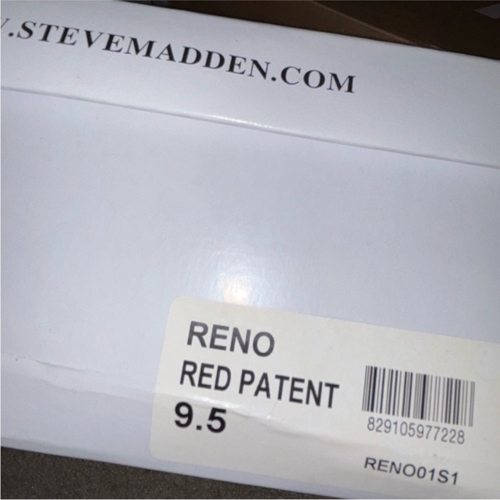 Steve Madden Reno Red Heels Sandals Pumps Shoes dressy sz 9.5 - Picture 8 of 8